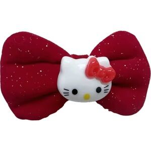 Hello Kitty Red Bow Hair Clip - 2.16”